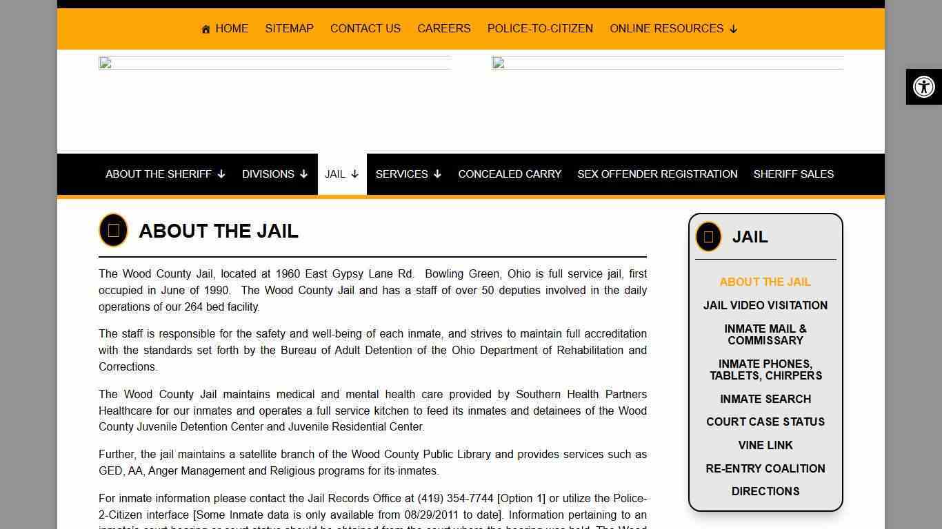 ABOUT THE JAIL | Wood County Sheriff's Office - Sheriff Mark Wasylyshyn